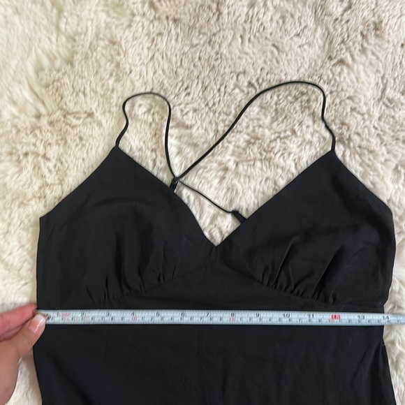 Madewell Layton Midi Slip Dress Black Size 00 - Picture 10 of 10